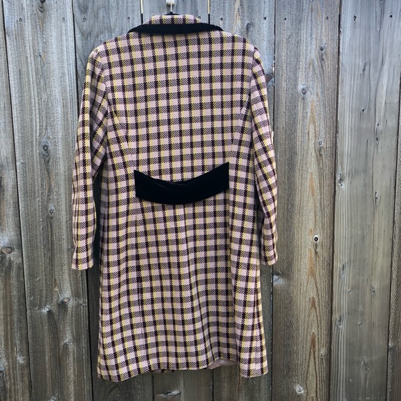 MAC & JAC Coat Women’s Tweed, Velvet Edgings  L - Picture 4 of 8